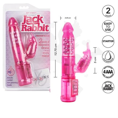 Jack rabbit vibrador rotativo con estimulador de clitoris