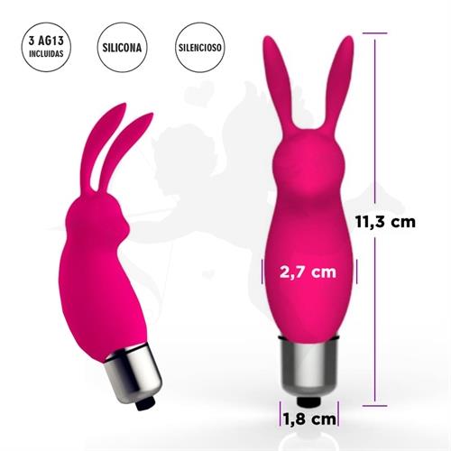 Conejo vibrador para clitoris rosa Lepus